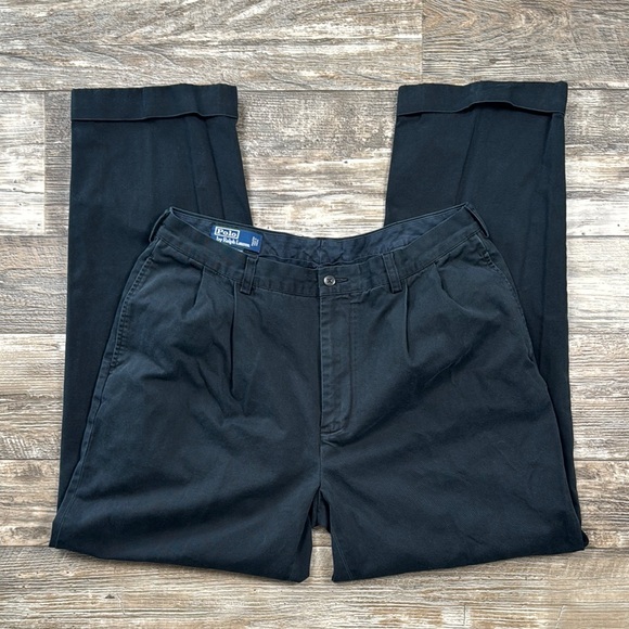 Polo By Ralph Lauren Hammond Men's Black Pants 36X32
